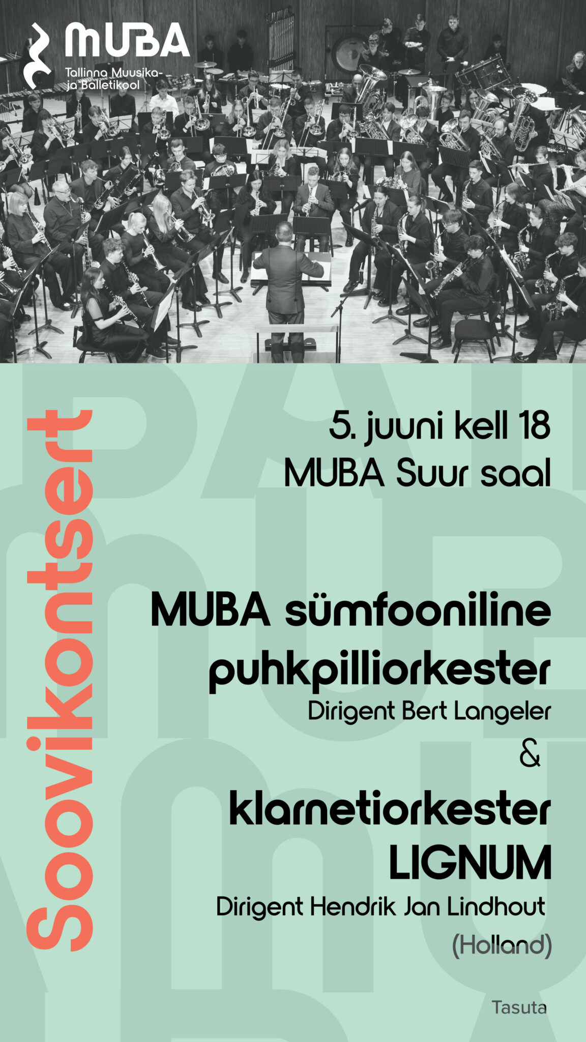 Clarinet Orchestra LIGNUM (The Netherlands) and MUBA Symphonic Wind Orchestra concert